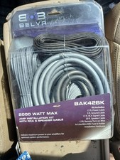 Belva BAK42BK Complete 4 Gauge 2-Channel Car Amplifier Installation Wiring Kit