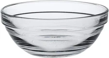 Duralex Gigogne Glass Stackable Mixing Bowls/Prep Bowls Set 6-7/8 oz, Clear 