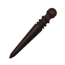 Ebony Wood Leather Edge Burnisher Tool Burnisher Bits for Leather Projects