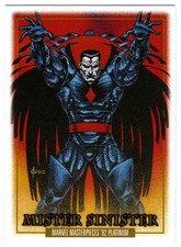 2024 UD SkyBox Marvel Masterpieces ’92 Platinum Leather MISTER SINISTER #58
