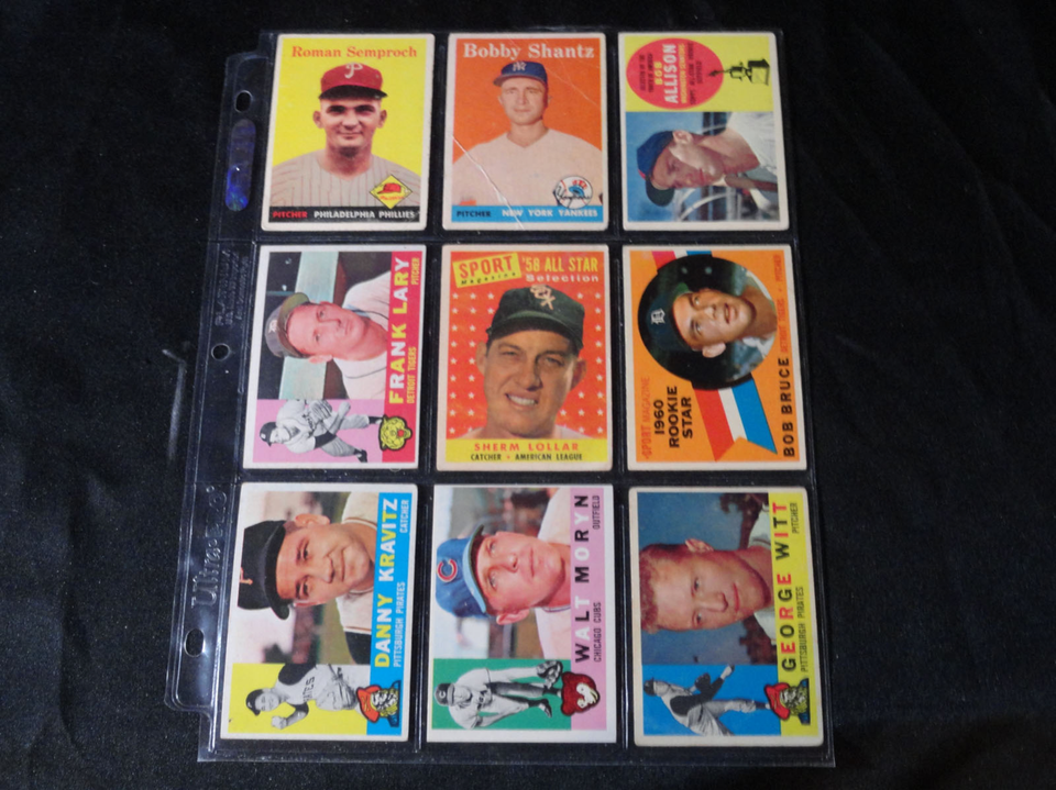 VINTAGE MLB BASEBALL COLLECTION 186 CARD LOT 1950s - 1960s | eBay
