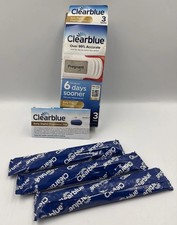 Clearblue Early Digital Pregnancy Test 6 Day Sooner 3 Tests Exp 06/28 Sealed