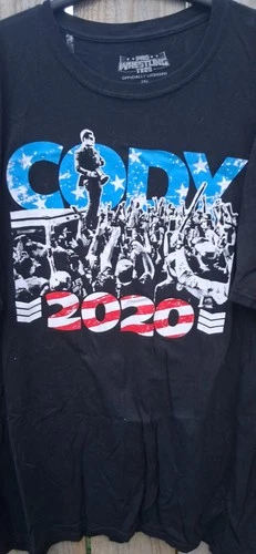 Cody Rhodes 2020 AEW WWE INVASION T-Shirt Size 2XL Wrestling American Nightmare
