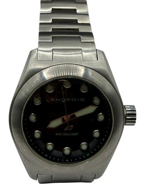 ANDROID AD477 Men's Stainless Steel Diver Style Watch WR 100M Miyota 2036 Quartz