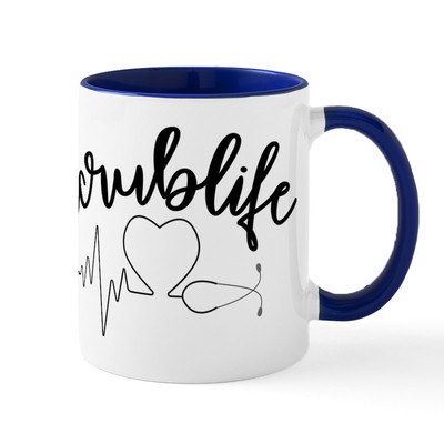 CafePress Hashtag Scrublife 11 Oz Ceramic Mug 11 oz Ceramic Mug (181950808)