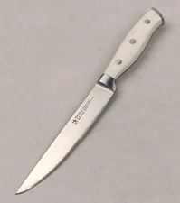 Henckels FORGED ACCENT 4.5 in STEAK Knife, WHITE ABS Handle, (19548-120), NEW