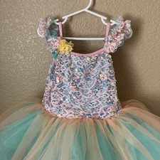 Ballet Dress Revolution Dance Child's Medium MC 24647 Orchid Mint Green