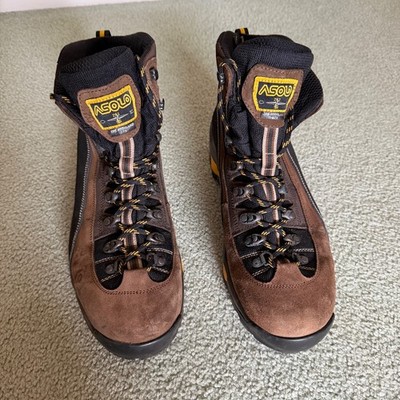 ASOLO TPS HIGHLAND GTX Waterproof Hiking Backpacking Boots Mens US 13 Brown NICE