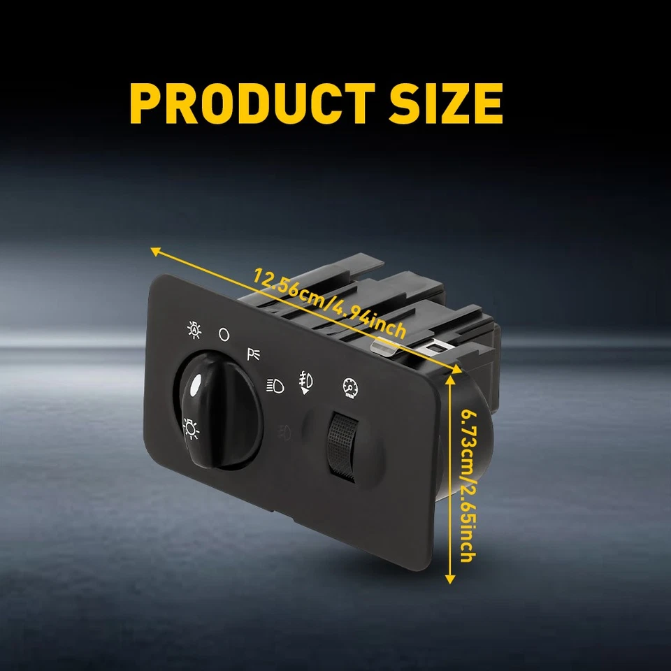 Headlight Lamp Switch Light Assembly for 2002-2004 Ford F-450 F-550 Super Duty - Image 3 of 4