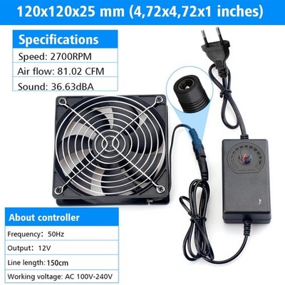120mm 12V -USB Kühler Silent Lüfter Cooling Fan für Desktop PC Computer Gehäuse