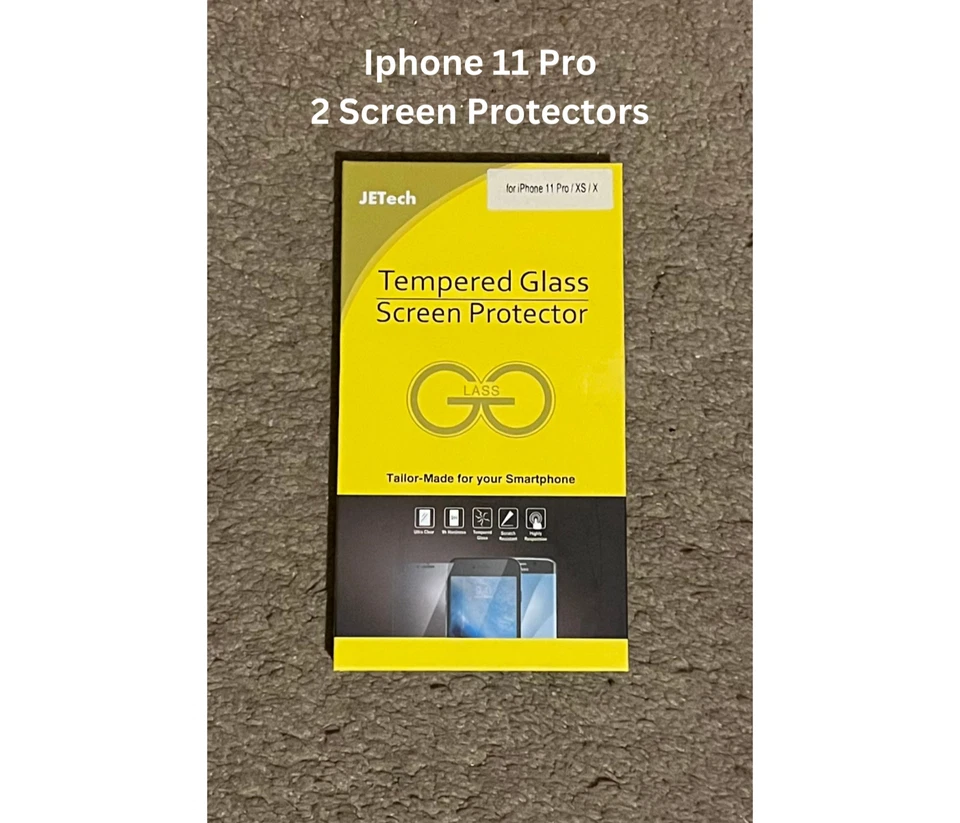 Protector Pantalla Cristal iPhone, Samsung y 1 Negro iPhone 13 Funda Teléfono Foto 3 de 4