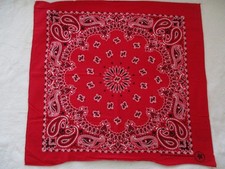 Vintage Wamcraft Bandana, Hav-A-Hank, Red  White, RN 15187 100 Cotton USA