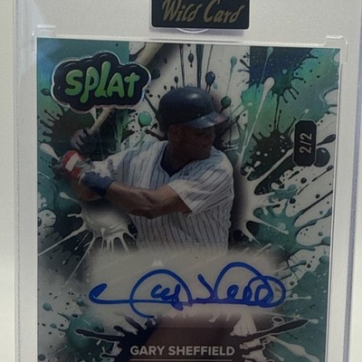  2024 Wild Card Splat Gary Sheffield Autographed HOF auto  2/2