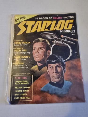 Star Trek Starlog Magazine Premier Issue 1#Collectable Vol 1 August 1976 Vintage