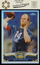 2013 Topps Chrome #67 Brad Sorensen Refractors