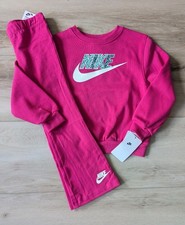 Nike Girls Sweatshirt  Flare Leggings Set Pink Girl Size 6 NWT 2-Piece Outfit