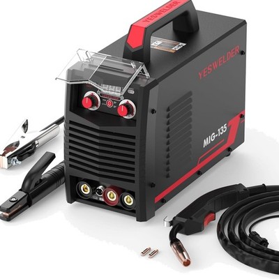 Schweißgerät MIG Flux 135A 3-in-1 Edelstahl Stahl Kupfer Eisen
