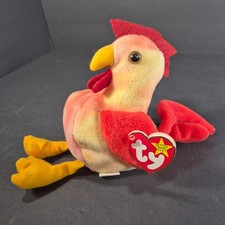 Ty Beanie Baby STRUT The ROOSTER Original Retired date of birth March 8, 1996