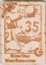 ROBERTO CLEMENTE &amp; MANNY SANGUILLEN Rare GYPSY OAK Wooden Trading Card 