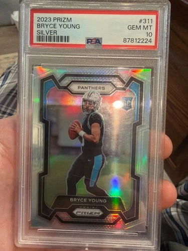2023 Panini Prizm Bryce Young RC Silver Prizm #311 PSA 10 Panthers