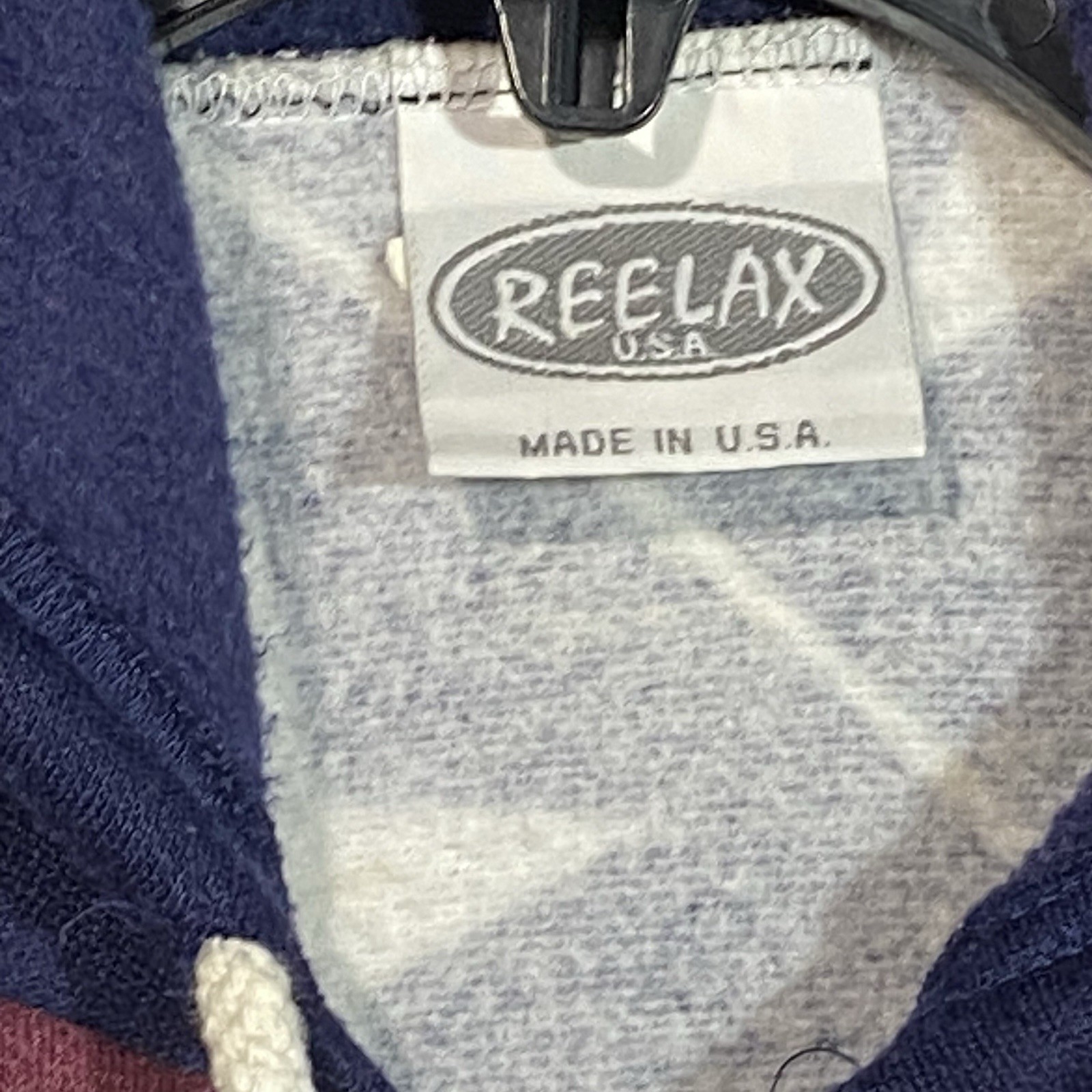 Vintage American Flag Patchwork-Style Hooded Butt… - image 3