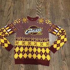 Cleveland Cavaliers Cavs Ugly Christmas Sweater Mens Small Holiday Basketball