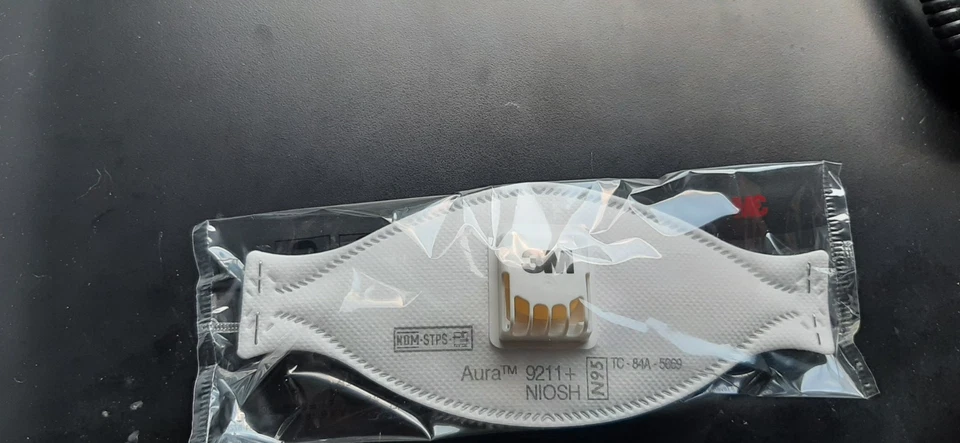 10 EA. 3M 9211+ N95 Particulate Respirator Protection Cool Flow Exhalation Valve - Image 2 of 2