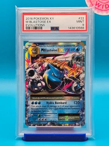 PSA 9 - 2016 POKEMON XY EVOLUTIONS 22 M BLASTOISE EX