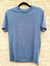 Marc Anthony Slim Fit T-Shirt M Blue Crew Neck Cotton Blend Casual Tee