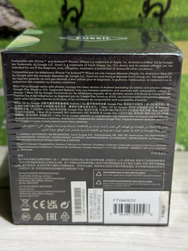 Fossil Gen 6 Smartwatch – 44mm – Brown Leather Band – FTW4062V - NEW - Image 3 of 3