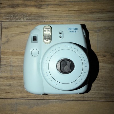 Fujifilm Instax Mini 8 Instant Film Camera Ice Blue w/ Case & Color Lens