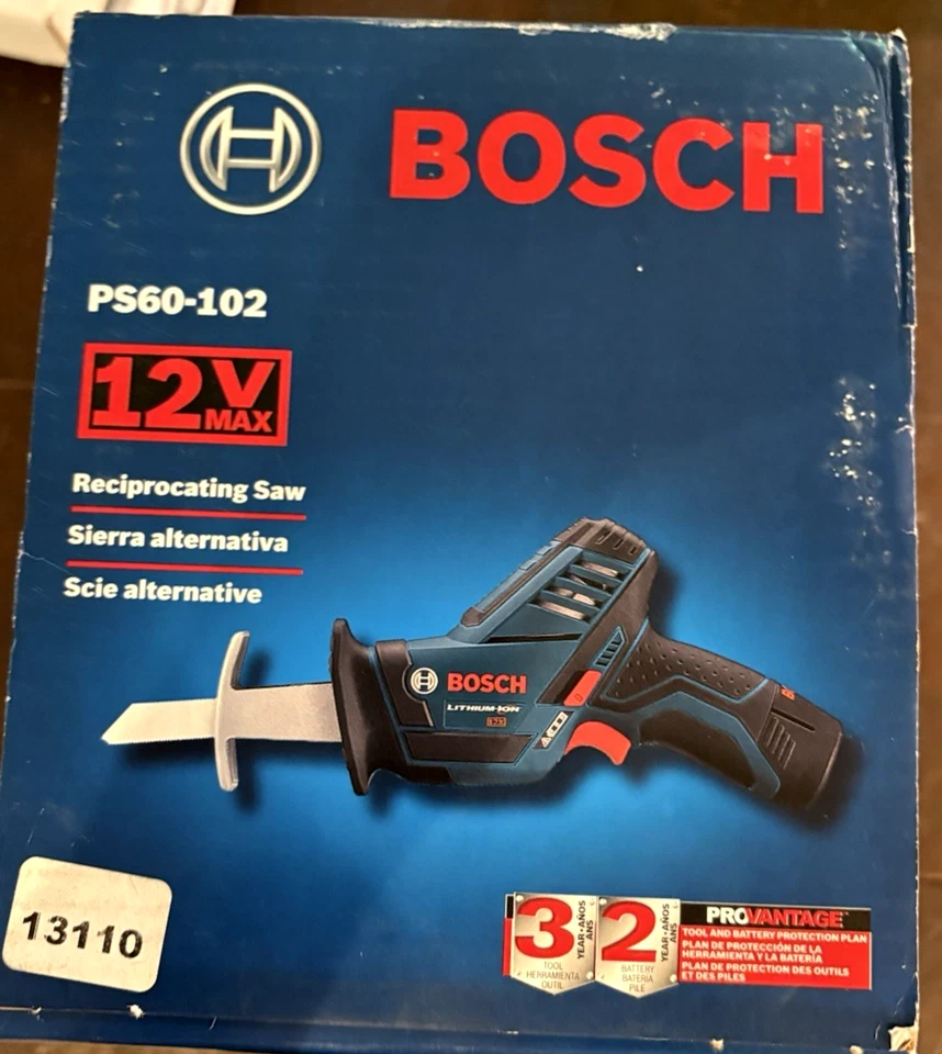 Bosch PS60-102 12V Reciprocating Saw KIT NEW - Image 4 of 4