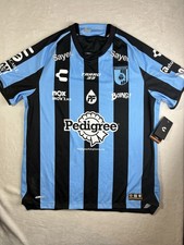 Camiseta deportiva Charly Queretaro Home Stadium 22-23 para hombre azul-negra nueva sin etiquetas