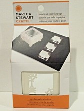 Martha Stewart SPIDERWEB WINDOW Punch all over New Halloween spider