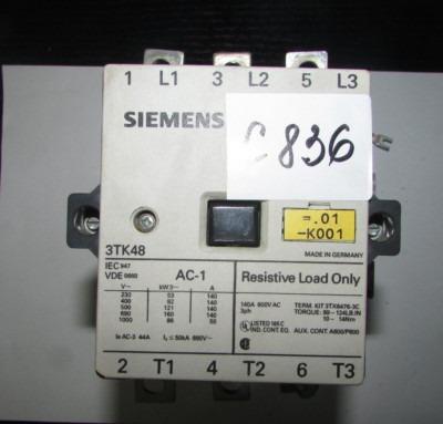 SIEMENS 3 TK 48 22-ODB4 G/961023T30 Hilfsschaltblock AC-1 230-500-1000V (C836)