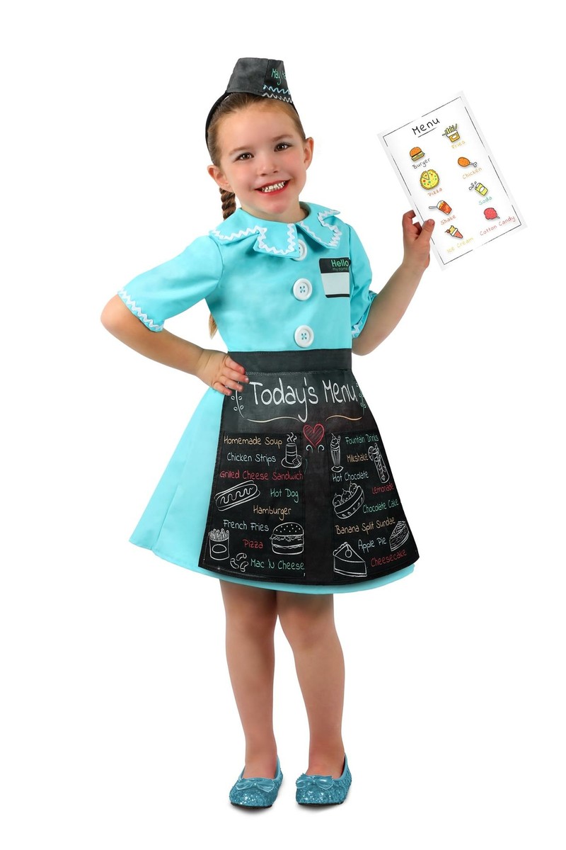 light blue waitress dress Waitress Uniform in Blue
