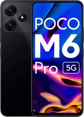 POCO M6 Pro 5G (BLACK 128 GB 6GB RAM) 6.79 inch 50MP Dual Sim Global Version