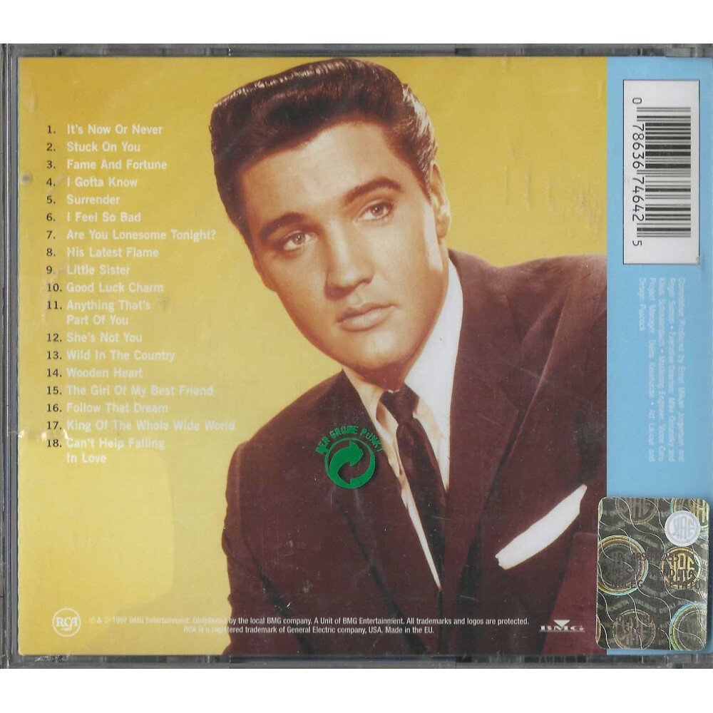Elvis Presley CD Elvis' Golden Records Vol. 3/ Rca 07863674642
