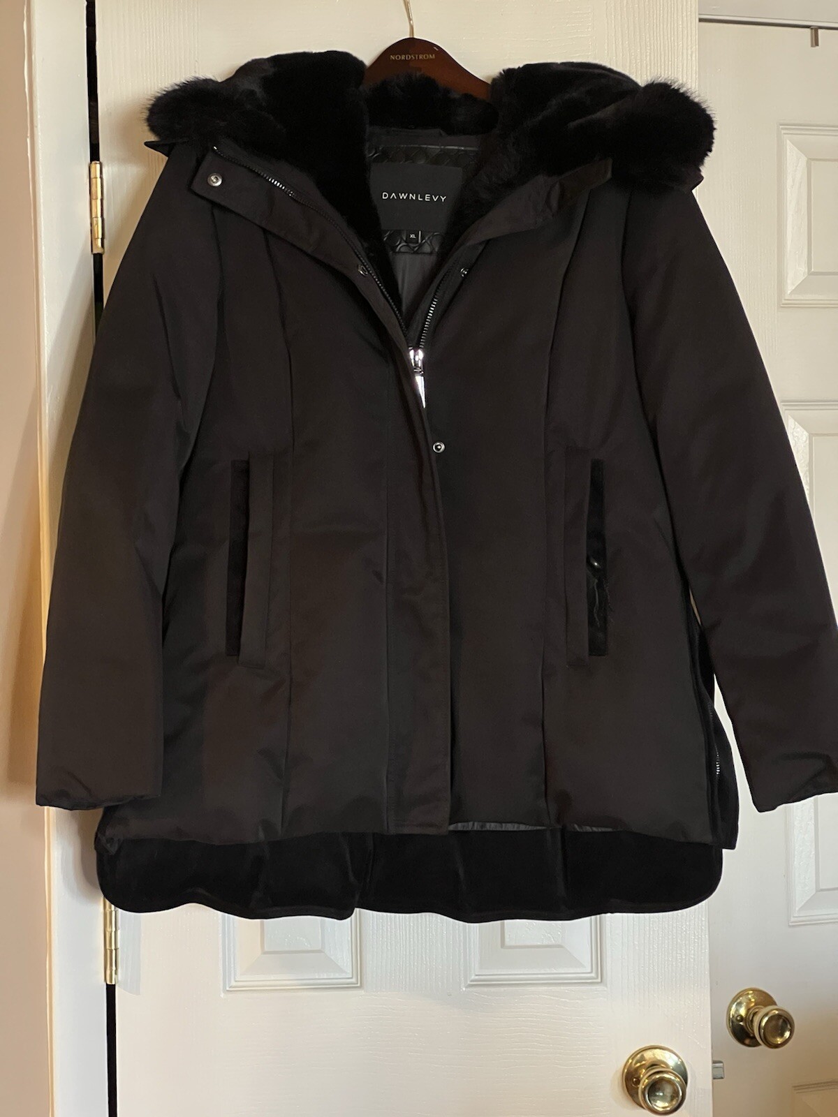Dawn Levy Luka Parka Black Coat XL $695