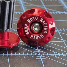 7/8'' Motorcycle Dirt Bike CNC Handlebar Grips Handle Bar End Cap Plugs Slider