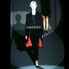 Gucci Tom Ford 1997 Chicest Runway Coat Lined In Persimmon Red Silk 38