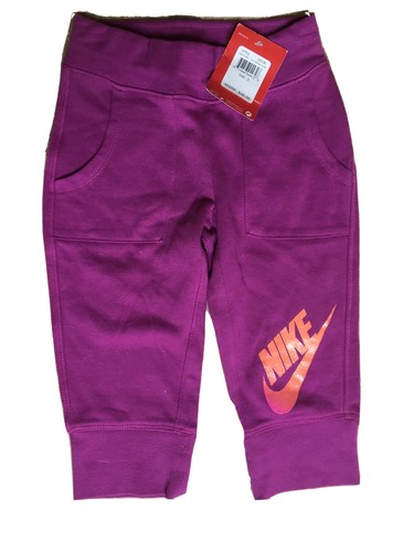 NWT Nike Fuschia Flash Crop Joggers Size 5 & Nike 3-Pairs Performance Socks $48 - Picture 2 of 7