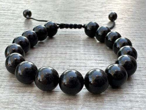 Grade A++ Edelstein Perlen verstellbar Armband 10 mm, echte Kristalle Armbänder - Bild 57 von 124