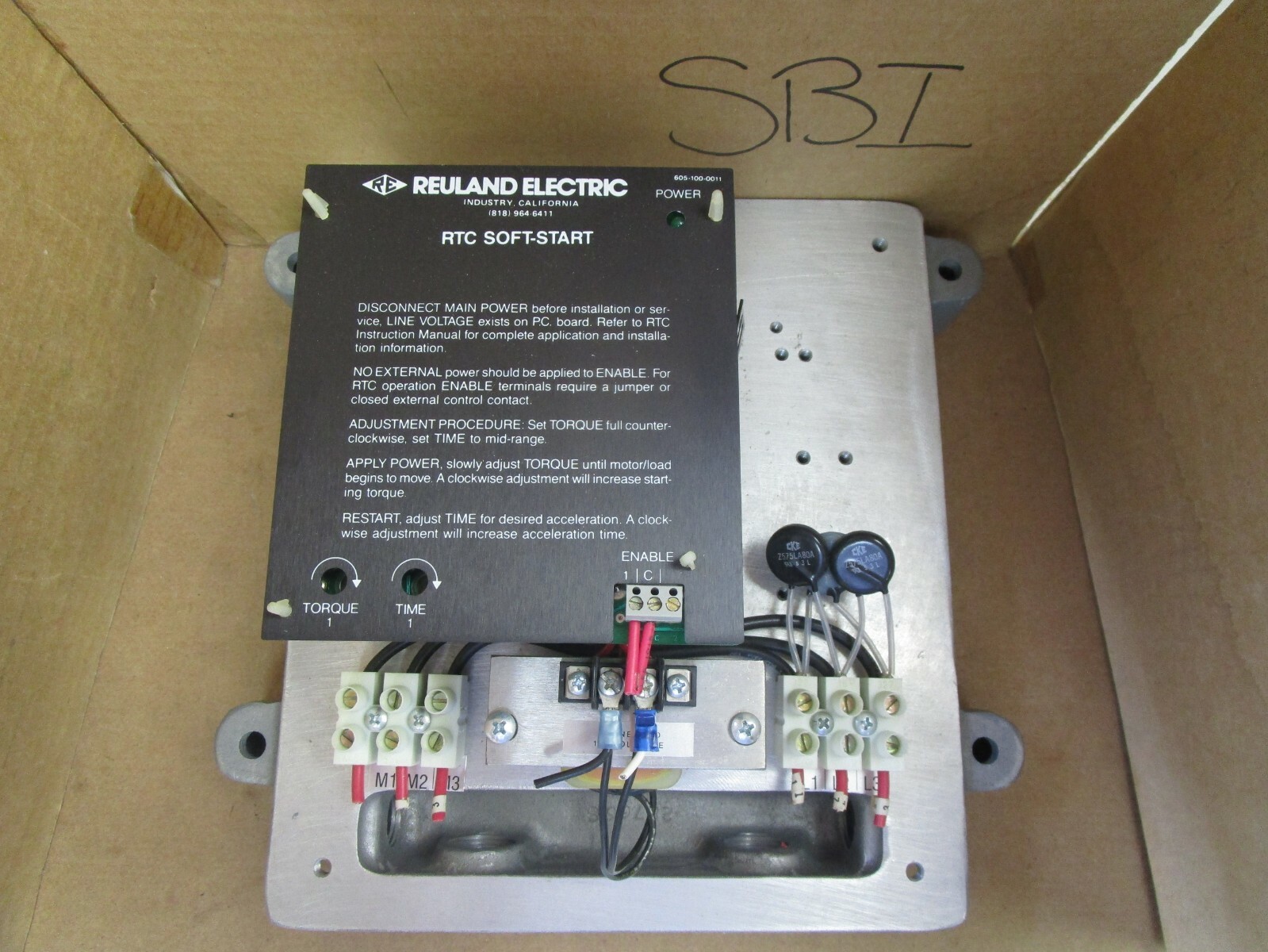 REULAND ELECTRIC RTC SOFT START CONTROL 15HP 15 HP RTC 055 346 DNK X reuland-electric-rtc-soft-start-control-15hp-15-hp-rtc-055-346-dnk-x