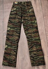 Men's VTG 70s 80s NOS Gung Ho Tiger Stripe Camo Pants Sz 27x35.25 1970s 1980s