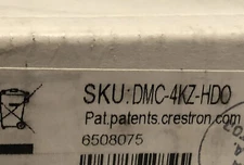 Crestron DMC-4KZ-HDO 2-Channel HDMI 4K60 4:4:4 HDR Scaling Output Card NEW Seal.