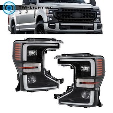 Headlights For 2020-2022 Ford F250 F350 Headlamps Led W/sport Package Rh&lh Side