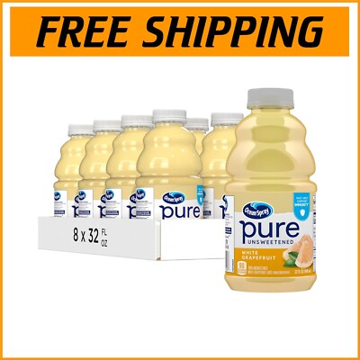 8-Pack 100% Pure White Grapefruit Juice - Perfect Beverage for Health and Taste