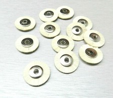 Bristle Brush Unmounted 3/4" Soft White 3/32" Hole Jewelry Dental Brushes 12pcs