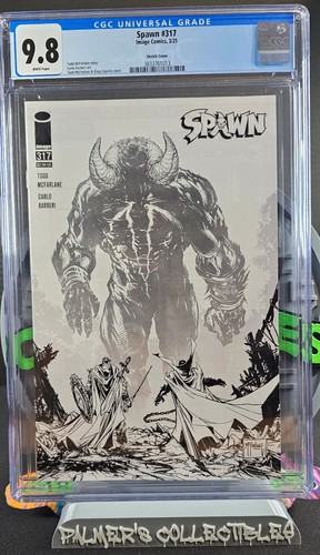 Spawn #317 McFarlane and Capullo Sketch Variant Cover - CGC 9.8